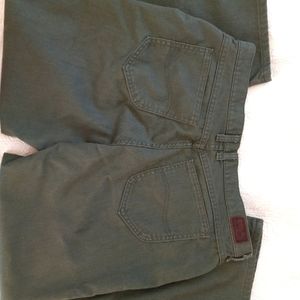 COPY - Lee size 16 straight legged army green jeans.